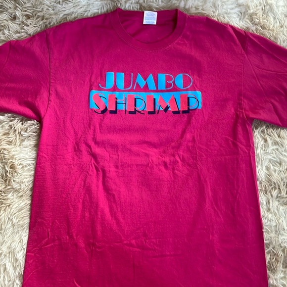 Jumbo shrimp T-shirt, women’s size large - Picture 2 of 4